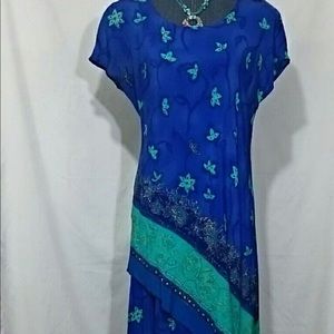 Vintage 100% Rayon Summertime Dress